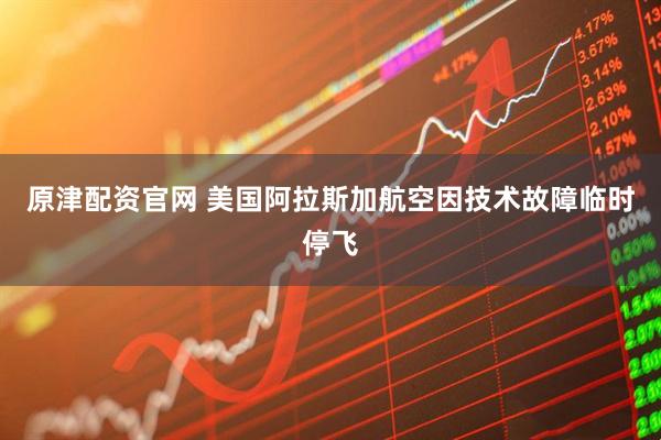 原津配资官网 美国阿拉斯加航空因技术故障临时停飞